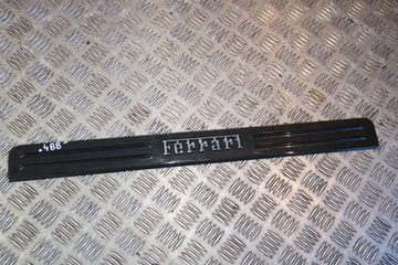 Планка накладка порога карбон ferrari 488 86538200 1 2 фото №1