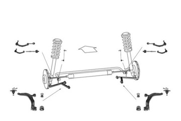 Важіль набір підвішування vw transporter v фото №1