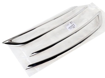 Планка хром бампера перед комплект citroen c4 grand picasso ii 13-16 r. фото №1