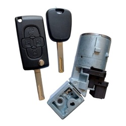 Нова замок запалювання блокування запалювання peugeot 807 2ключі 1 pod pilot 4 кнопки фото №1