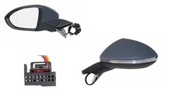 Зеркало левая электрические volkswagen golf vii 12- фото №1