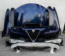 Alfa romeo giulia бампер капот лампи led перед комплектний pas фото №1