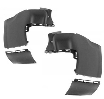 Berlingo partner 08- бампер зад кутник 2d довгий фото №1