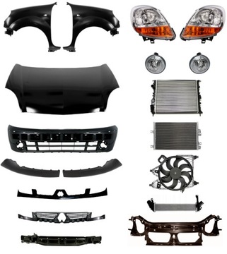 Renault kangoo i 03-06 бампер pas капот крило фото №1