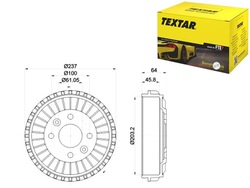 Барабаны тормозные 2szt. зад renault clio v twingo iii smart fortwo фото №1