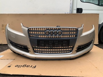 Бампер перед переднее audi q7 4l идеальный оригинал lx1z комплектный фото №1