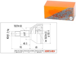 Шарнир полуось внешний alfa romeo 159 2.4jtdm набор drive+ фото №1