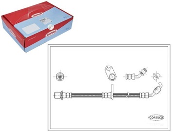 Corteco шланг тормозной toyota rav 4 ii 1.8 vvti фото №1