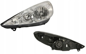 Фара лампа лівий peugeot 206+ 09- tyc фото №1