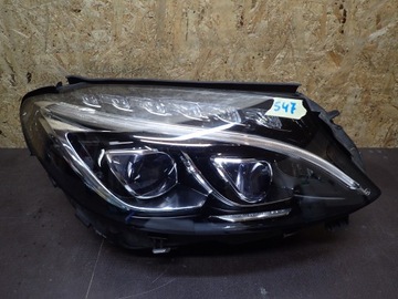 Лампа перед права mercedes c клас w205 повний led фото №1