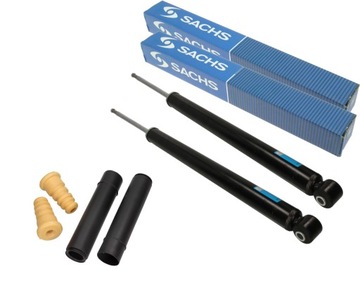 Sachs 2x амортизаторы + защитные накладки отбойники volvo c30 v50 s40 c-max focus ii iii фото №1