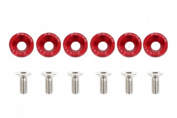 Śrubki декоративный m8x1.25 15mm jdm red фото №1