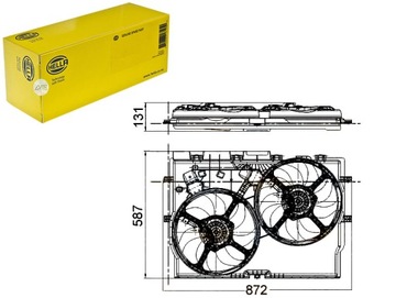 Вентилятор радиатор [hella] фото №1