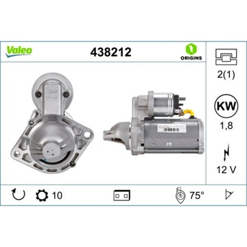 Стартер valeo 438212 фото №1