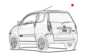 Скло зад aixam city 721 741 2008 звичайна фото №1