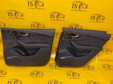 Обивка дверь правый зад audi q7 4m0 алькантара фото №1