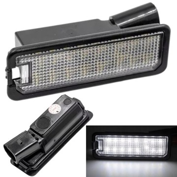 Лампочки led подсветка номерного знака do golf iv v vi passat b6 b7 cc фото №1