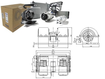 Воздуходувка 24v volvo fh fh 12 fh 16 fm fm 12 fm 9 fm фото №1