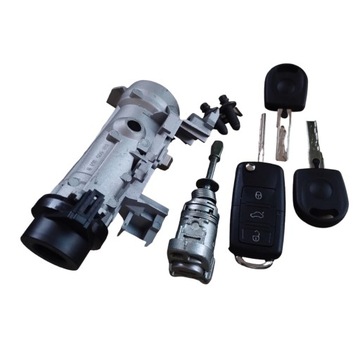 Новая комплектная замок зажигания замок вставка do дверь набор vw caddy iii 3 2010- фото №1