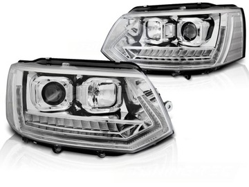 Лампи vw t5 gp 10-15r led do руху денного rl динамічний хром фото №1