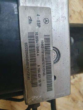 Насос abs mercedes w251 r-klasa w164 ml фото №1