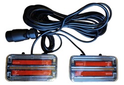 Лампи задні комбіновані led na магніт шланг 7,5m штекер 7 pin світлодіодні фото №1