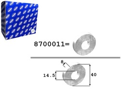 Прокладка колёса вала коленчатого sasic 8700011 14x40x8mm citroen fiat фото №1