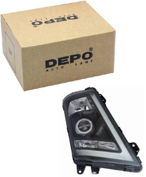 Фара лампа передняя левая volvo fh ii fh16 ii 2012- фото №1