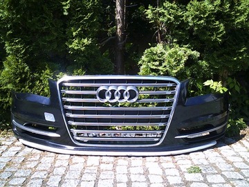 Audi s8 d4 a8 4h0 перед 2012 бампер переднее дорестайлинг решётка фото №1