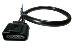 Соединитель штекер жгут 4 pin 1j0973724 з кабелем 2,50mm2 фото №1