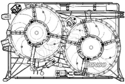 Denso вентилятор радиатор з корпус fiat 500x jeep renegade 1.4 фото №1