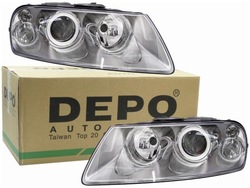 Лампы фары vw touareg 02-10 фото №1