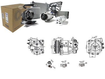 Компресор кондиціонера citroen peugeot c5 08- c6 06- 407 04- 407 фото №1