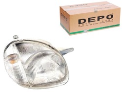 Depo фара p h4, электрический, цвет вкладыш: s фото №1