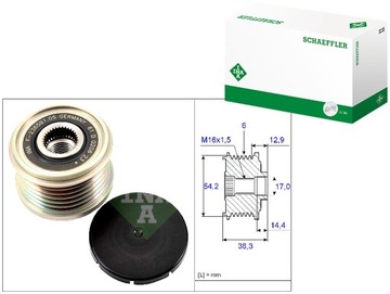 Колесо ременное генератора ds ds 3 ds 4 volvo v70 iii citroen berlingo фото №1