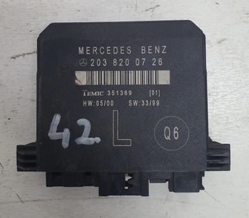 Модуль комфорту mercedes c203 w203 фото №1