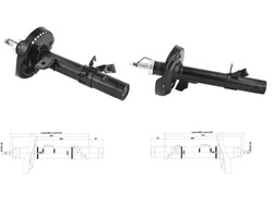 Комплект амортизатор переднє лівий праві acura mdx honda pilot passport фото №1