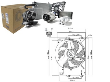 Wentulator радіатор nissens pgf101140 2780401 322 фото №1