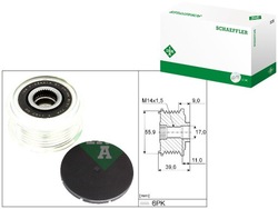 Колесо ременное генератора audi q7 vw touareg 3.0d 01.10- ina фото №1