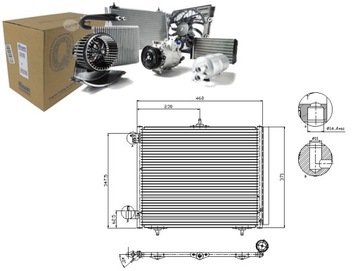 Конденсатор кондиціонера citroen ds3 kabriolet 1.2 t фото №1