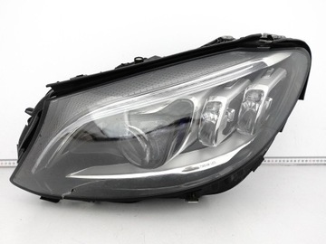 Mercedes c-klasa w205 s205 mopf рестайлинг 18-21 лампа полный led multibeam левая фото №1