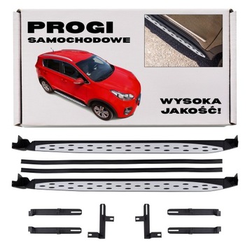 Kia sportage iv ql 2016-2021 градусы боковые пороги автомобильные + болты фото №1