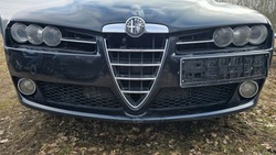 Бампер перед переднє омивачі pdc alfa romeo 159 802/b комплектний фото №1