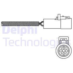 Лямбда-зонд es20014 delphi фото №1