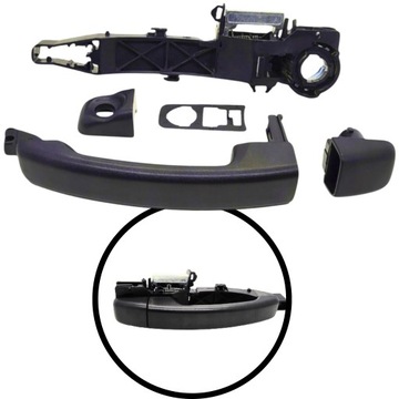 Ручка двері задніх + механізм - master iii 3 / nv400 / movano b -комплект фото №1