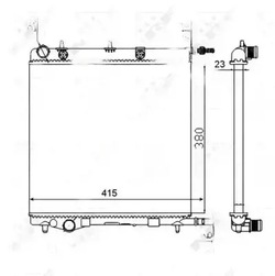 Радиаторов воды 50430a nrf citroen c3 i fc_, fn_ фото №1