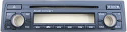Панель 22cm радіо concert ii 2 cd з chowanymi gałkami audi a6 c5 01-05 tt 8n фото №1