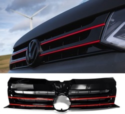 Решітка радіатора решітка vw t5 fl 09-15 gti edition red line фото №1