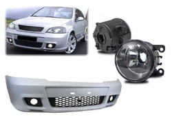 Бампер переднє opc opel astra g ii +протитуманні фари фото №1