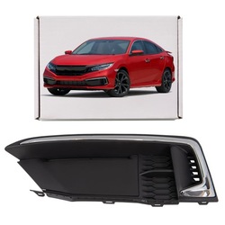 Honda civic x 2019-2021 решітка галоген з хром ліва 71185tbak50 фото №1